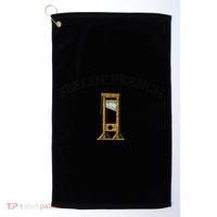 Feeling French Funny Golf Towel thumb 0
