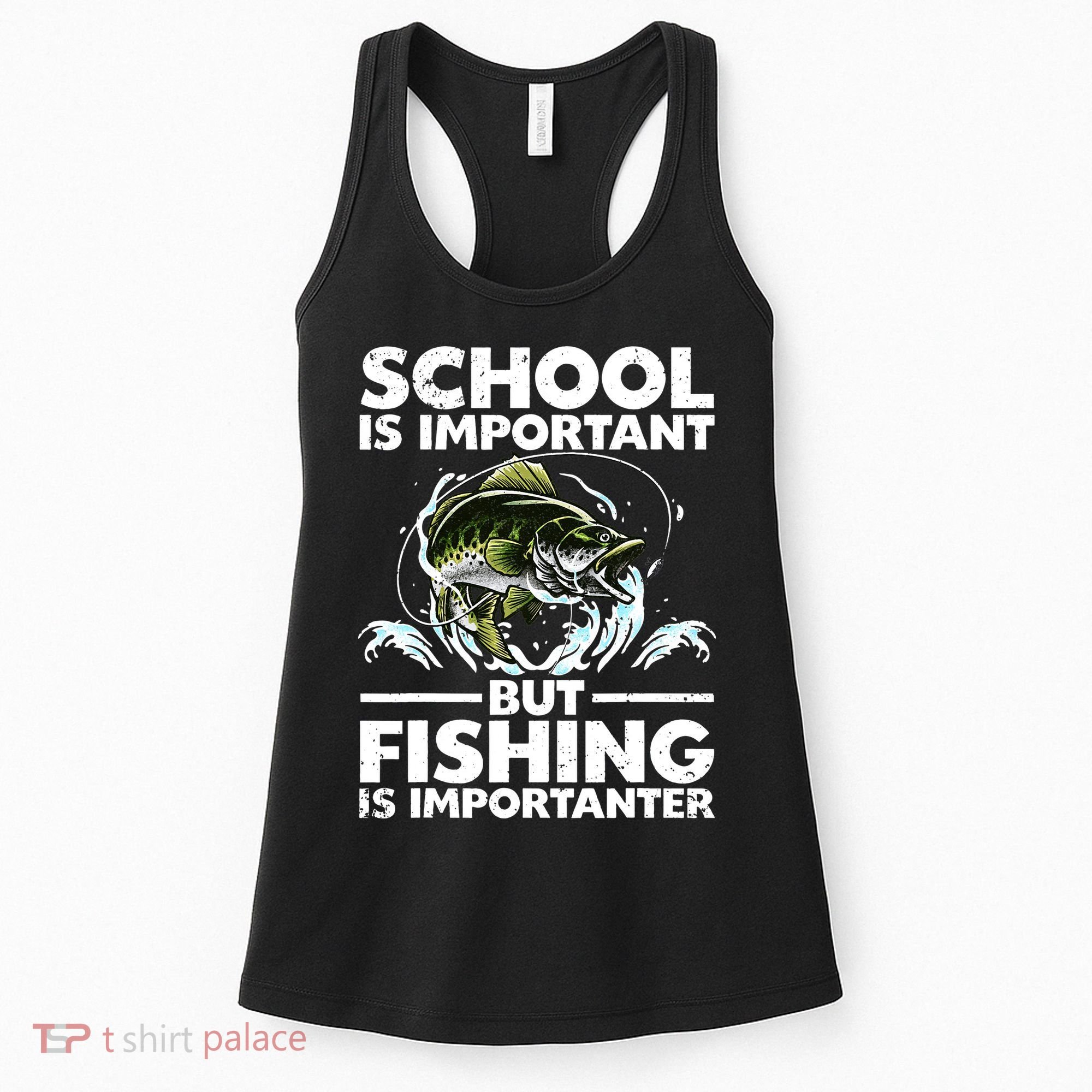 Funny Fishing For Fish Saying Bass Fisherman Women's Tank Top