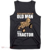 Funny Farmer Farm Tractor Farming Truck Lovers Humor Tank Top thumb 0