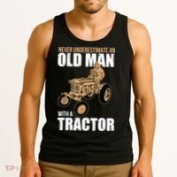 Funny Farmer Farm Tractor Farming Truck Lovers Humor Tank Top thumb 3