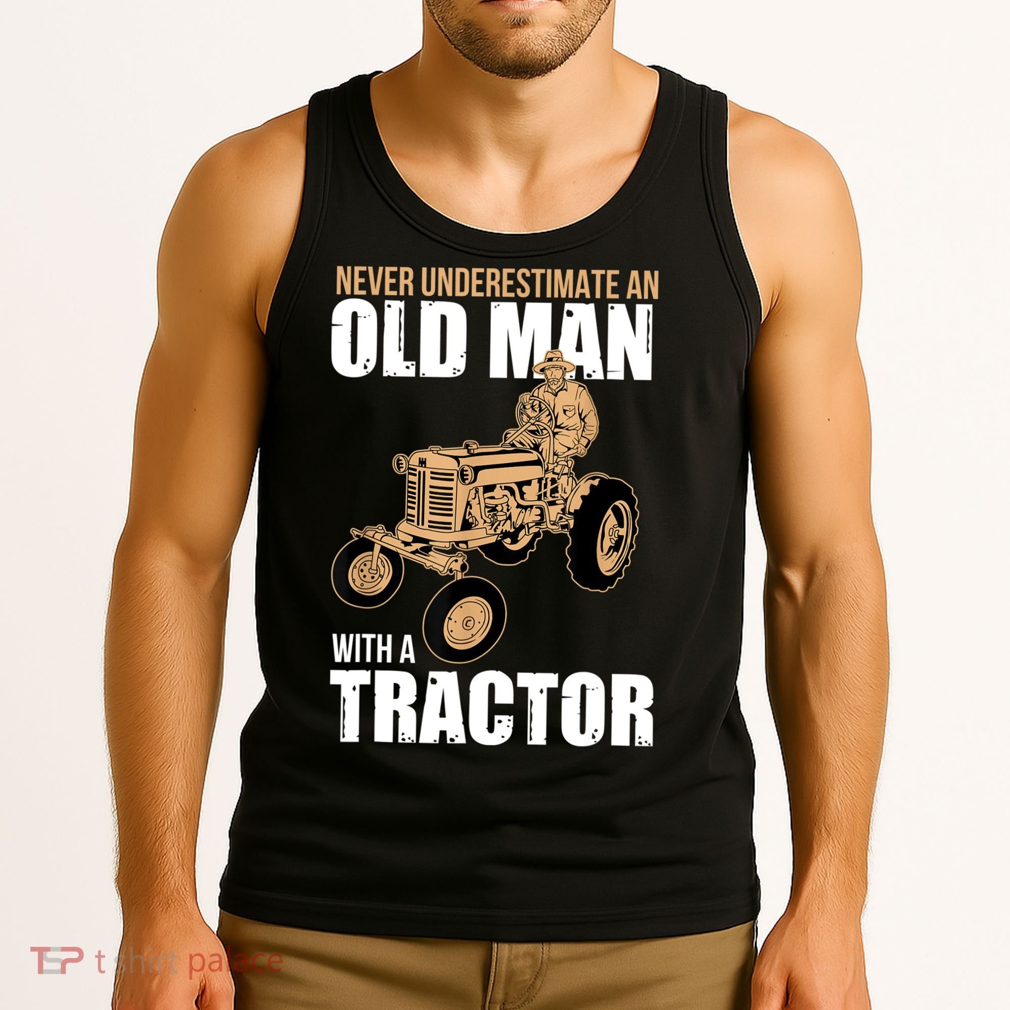 Funny Farmer Farm Tractor Farming Truck Lovers Humor Tank Top