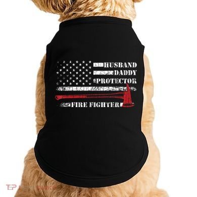Firefighter Funny Firemen Fire Truck Graphic Doggie Tank