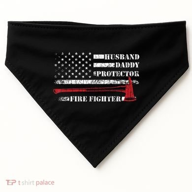 Firefighter Funny Firemen Fire Truck Graphic USA-Made Doggie Bandana