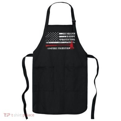 Firefighter Funny Firemen Fire Truck Graphic Apron