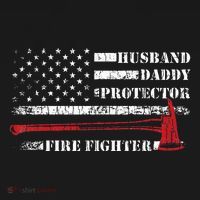 Firefighter Funny Firemen Fire Truck Graphic Apron thumb 3