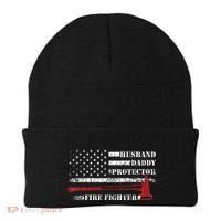 Firefighter Funny Firemen Fire Truck Graphic Beanie thumb 0