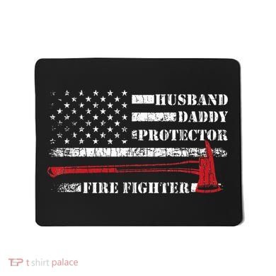 Firefighter Funny Firemen Fire Truck Graphic Mousepad