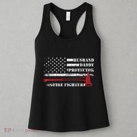 Firefighter Funny Firemen Fire Truck Graphic Women's Tank Top thumb 3