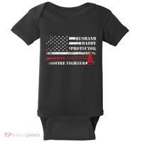 Firefighter Funny Firemen Fire Truck Graphic Baby Bodysuit thumb 0