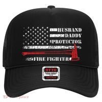 Firefighter Funny Firemen Fire Truck Graphic Hat thumb 0