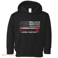 Firefighter Funny Firemen Fire Truck Graphic Toddler Hoodie thumb 0