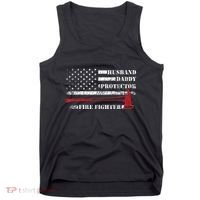Firefighter Funny Firemen Fire Truck Graphic Tank Top thumb 0