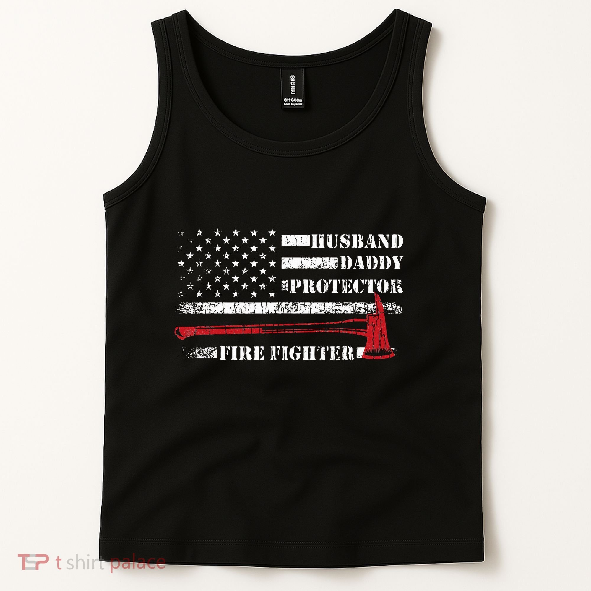 Firefighter Funny Firemen Fire Truck Graphic Tank Top