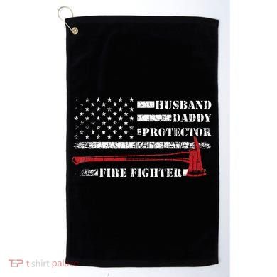 Firefighter Funny Firemen Fire Truck Graphic Golf Towel