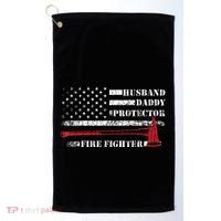 Firefighter Funny Firemen Fire Truck Graphic Golf Towel thumb 0