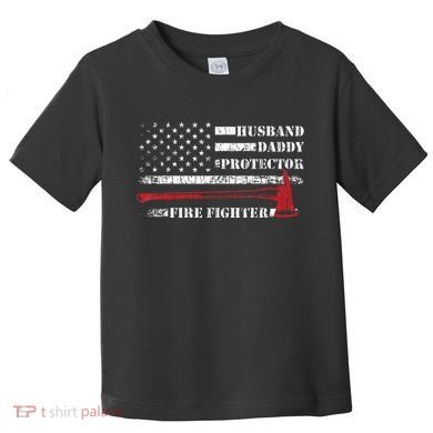 Firefighter Funny Firemen Fire Truck Graphic Toddler T-Shirt