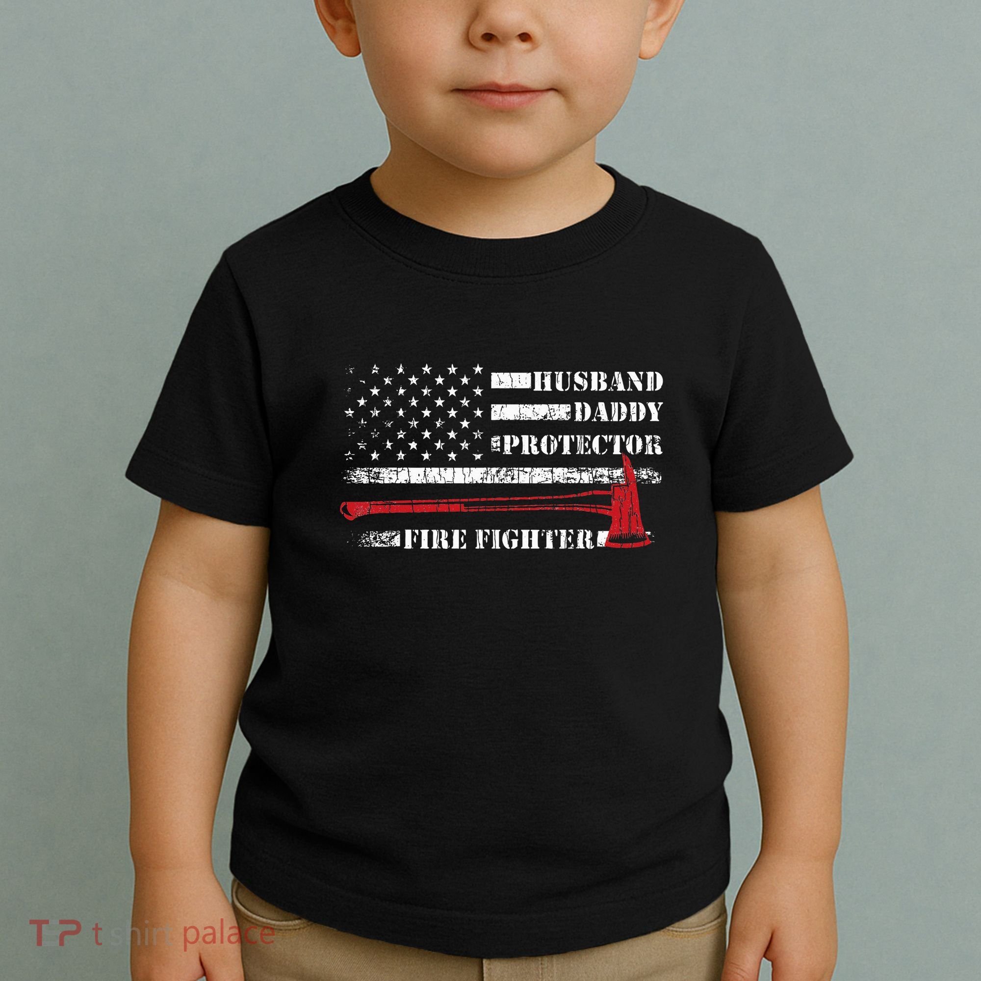 Firefighter Funny Firemen Fire Truck Graphic Toddler T-Shirt