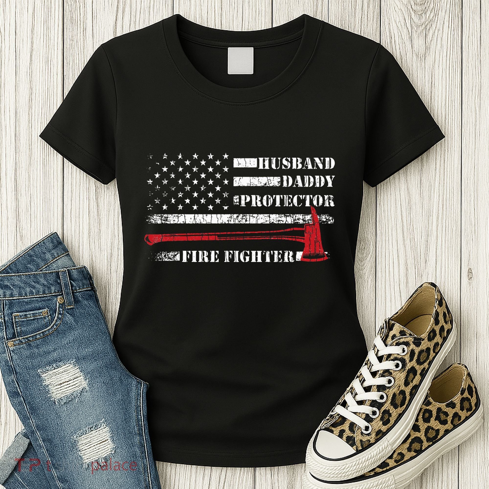 Firefighter Funny Firemen Fire Truck Graphic Women's T-Shirt