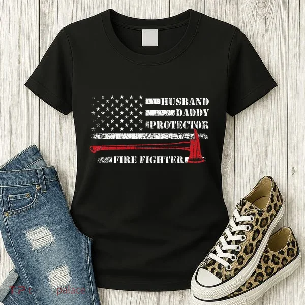 Firefighter Funny Firemen Fire Truck Graphic Women's T-Shirt