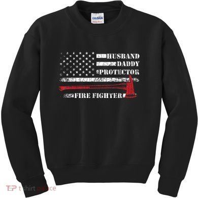 Firefighter Funny Firemen Fire Truck Graphic Kids Sweatshirt