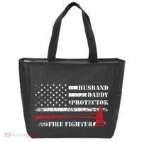 Firefighter Funny Firemen Fire Truck Graphic Tote Bag thumb 0