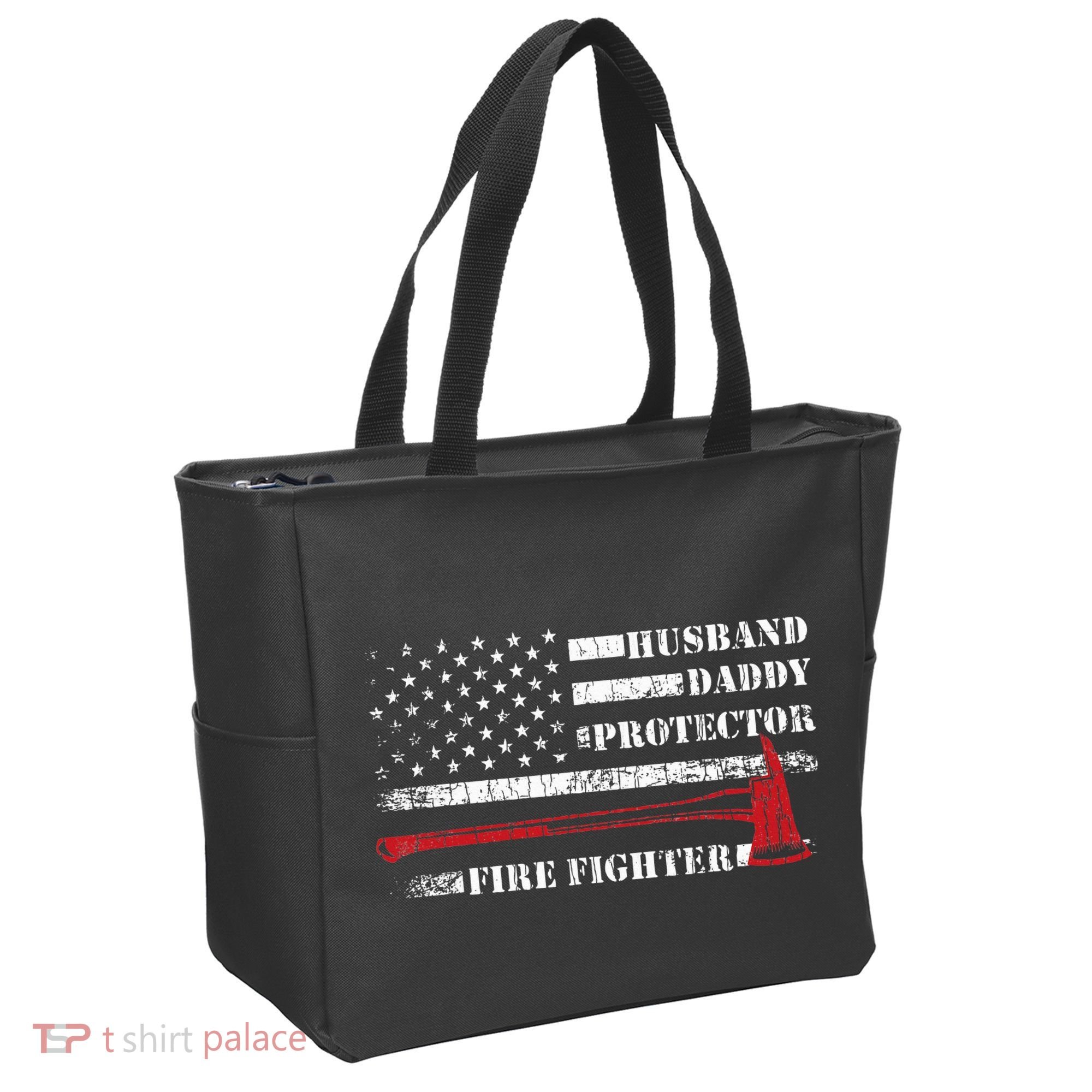 Firefighter Funny Firemen Fire Truck Graphic Tote Bag