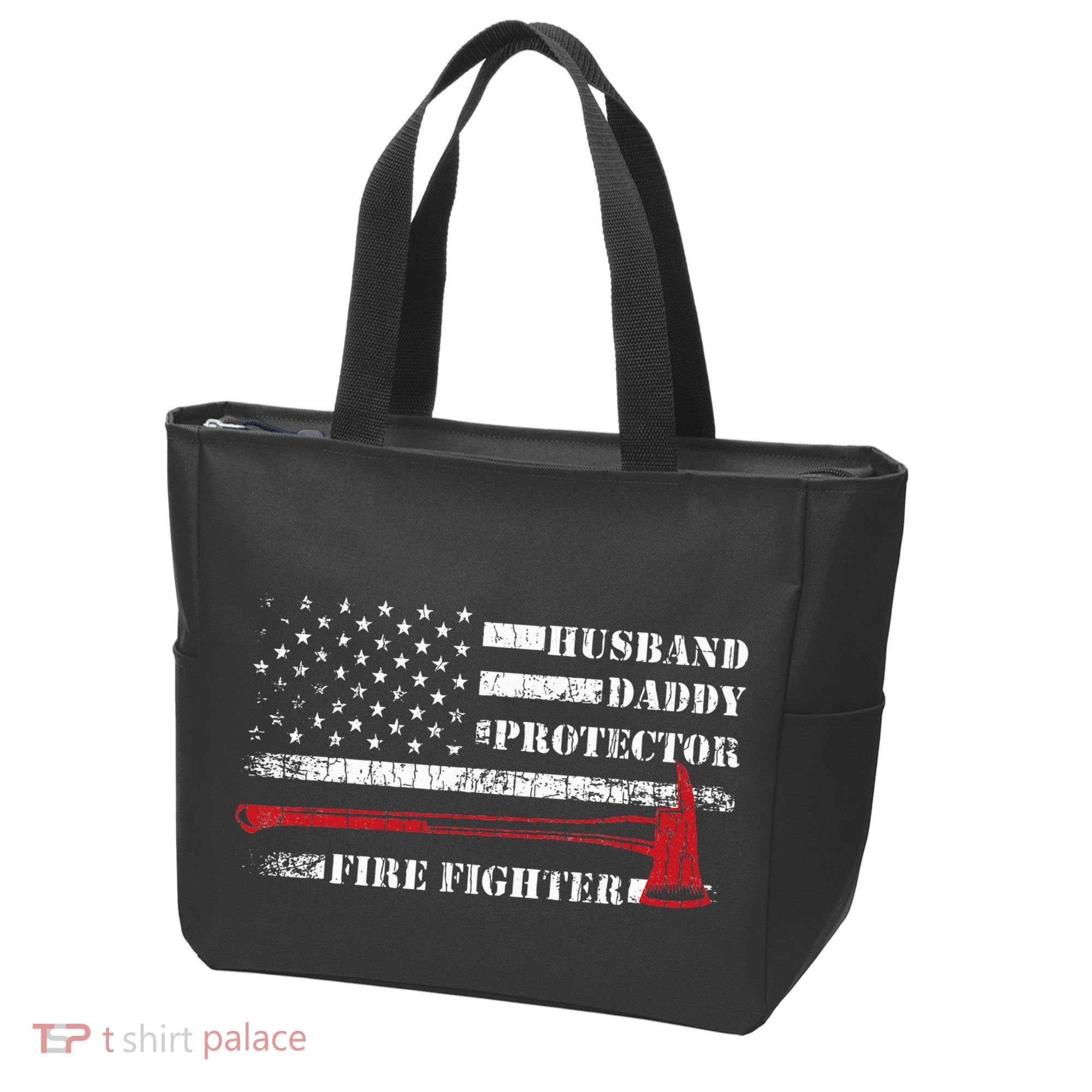 Firefighter Funny Firemen Fire Truck Graphic Tote Bag