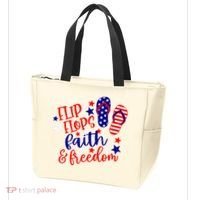 Flip Flops Faith And Freedom Tote Bag thumb 3