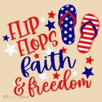 Flip Flops Faith And Freedom Tote Bag thumb 4