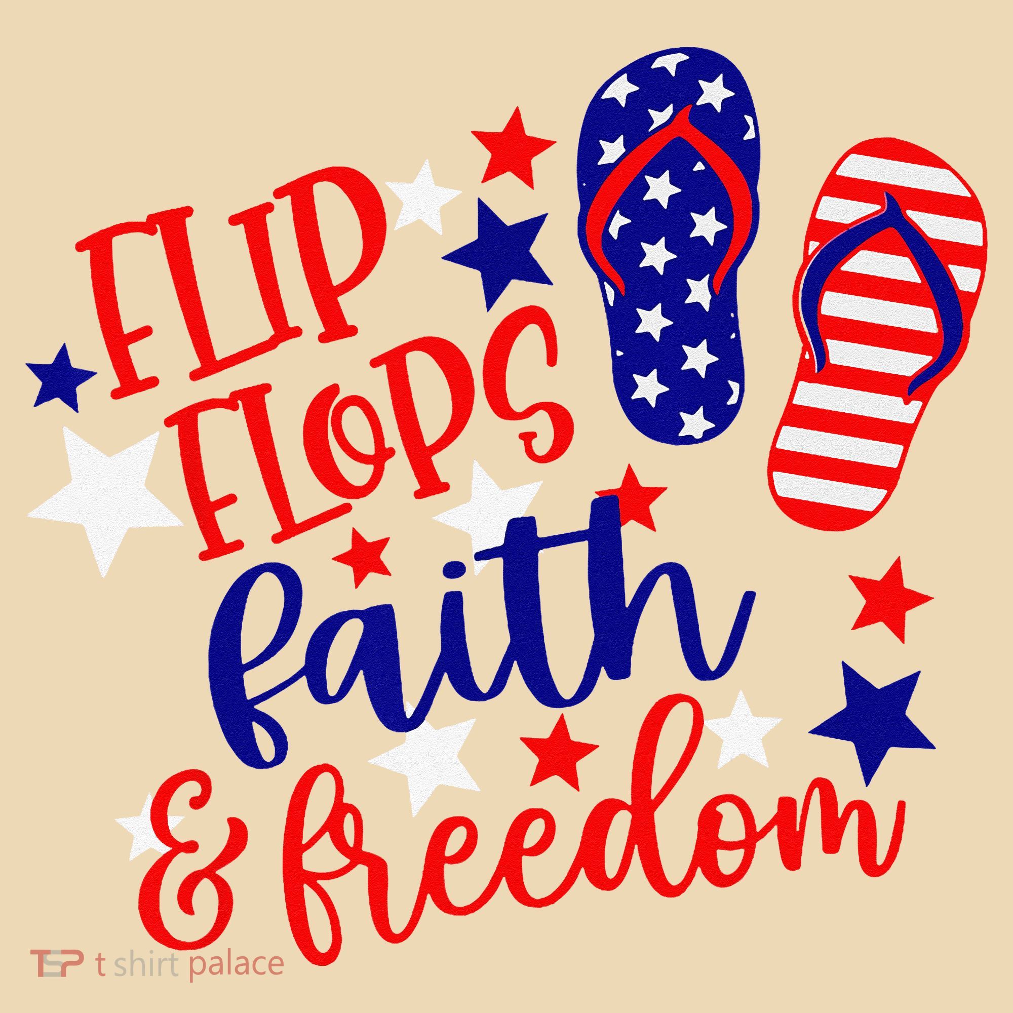 Flip Flops Faith And Freedom Tote Bag