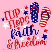 Flip Flops Faith And Freedom Coaster thumb 2