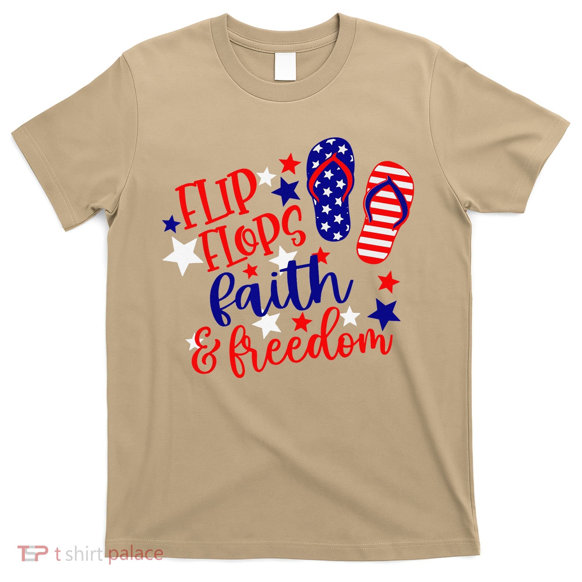 Flip Flops Faith And Freedom T-Shirt