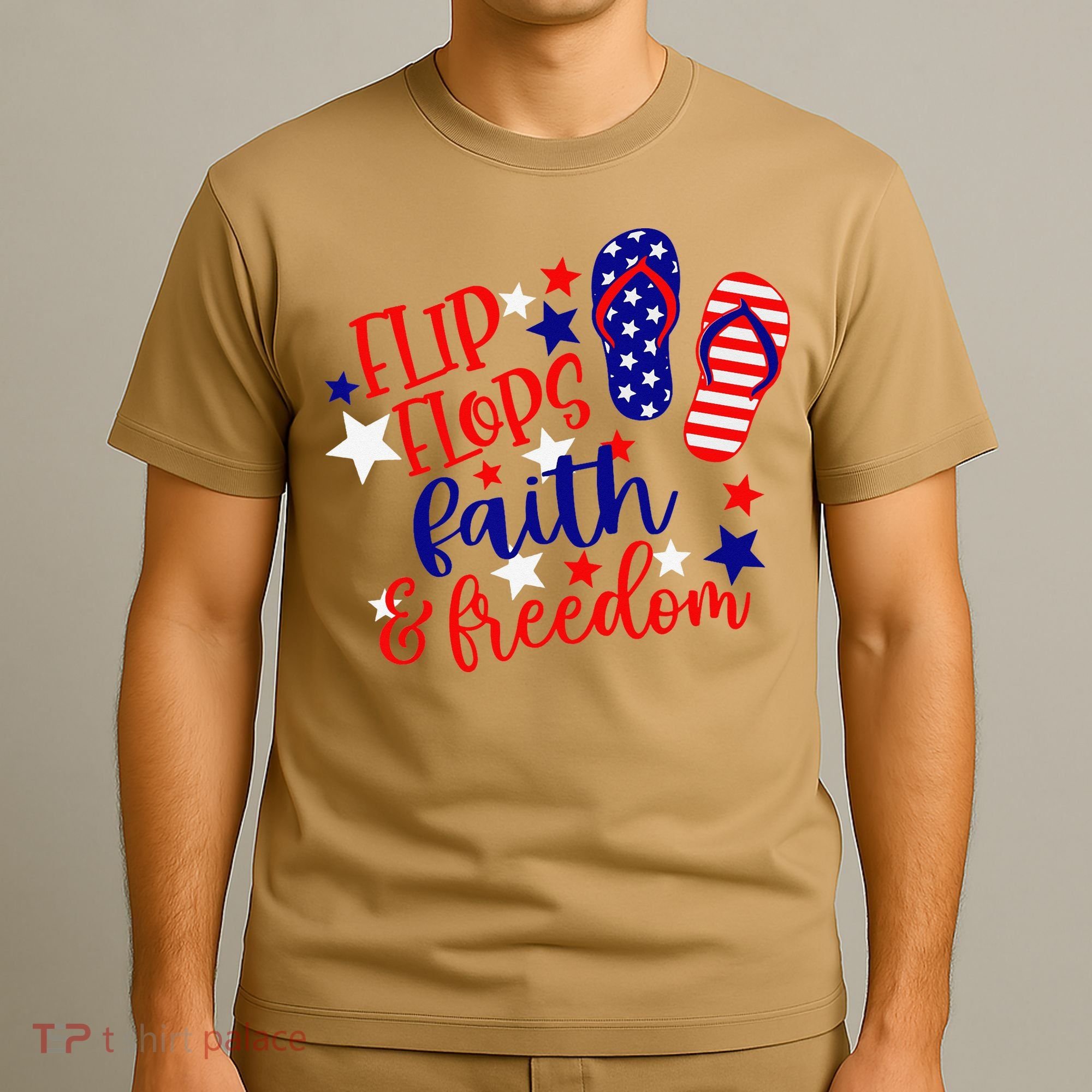 Flip Flops Faith And Freedom T-Shirt