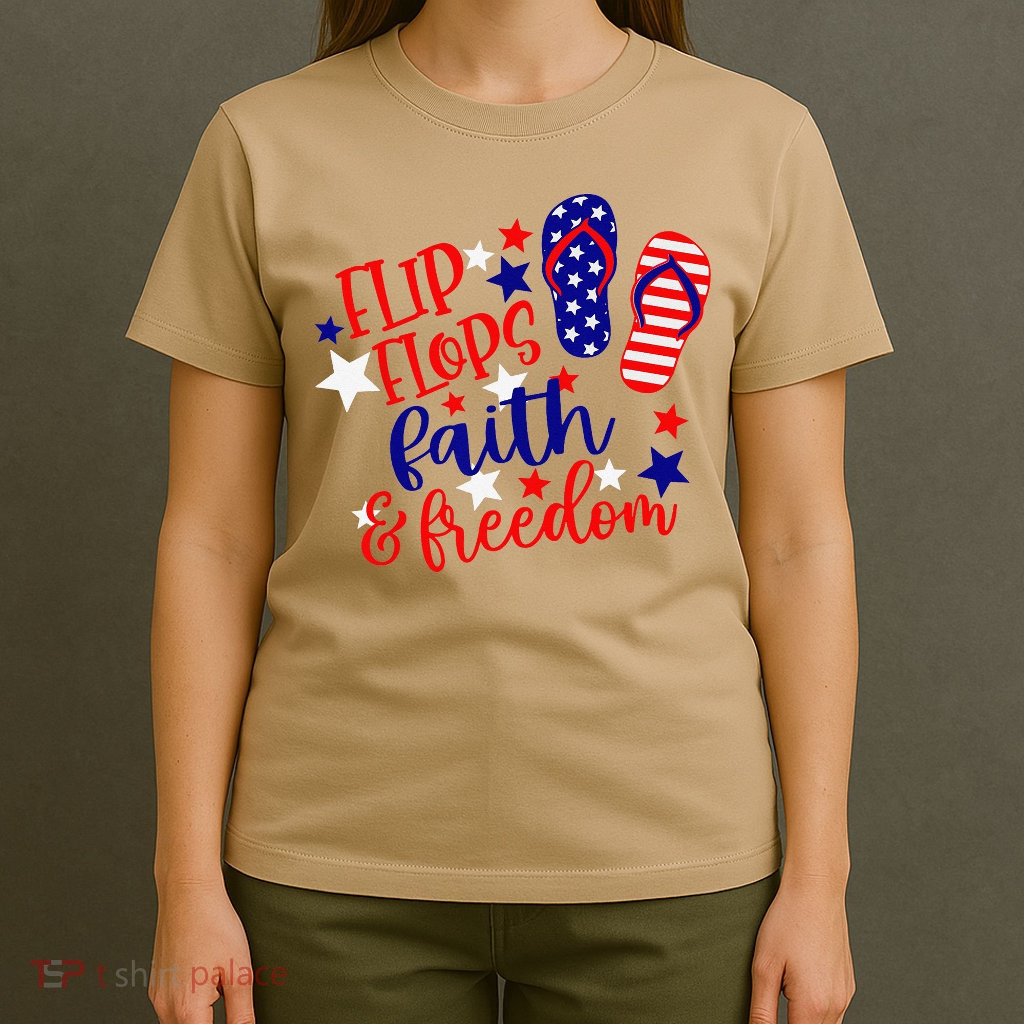 Flip Flops Faith And Freedom T-Shirt
