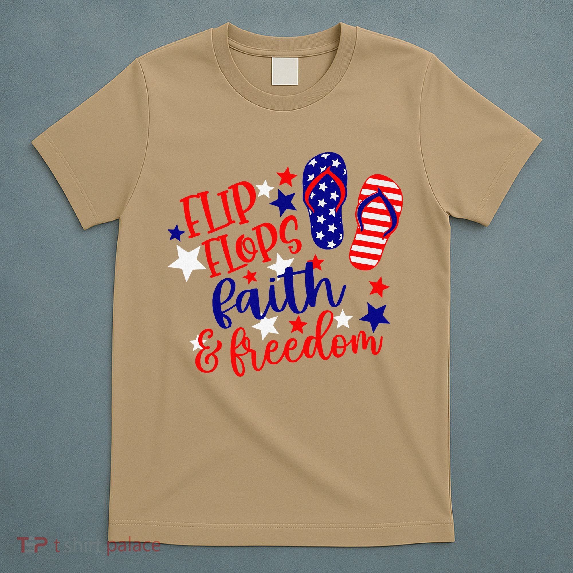 Flip Flops Faith And Freedom T-Shirt