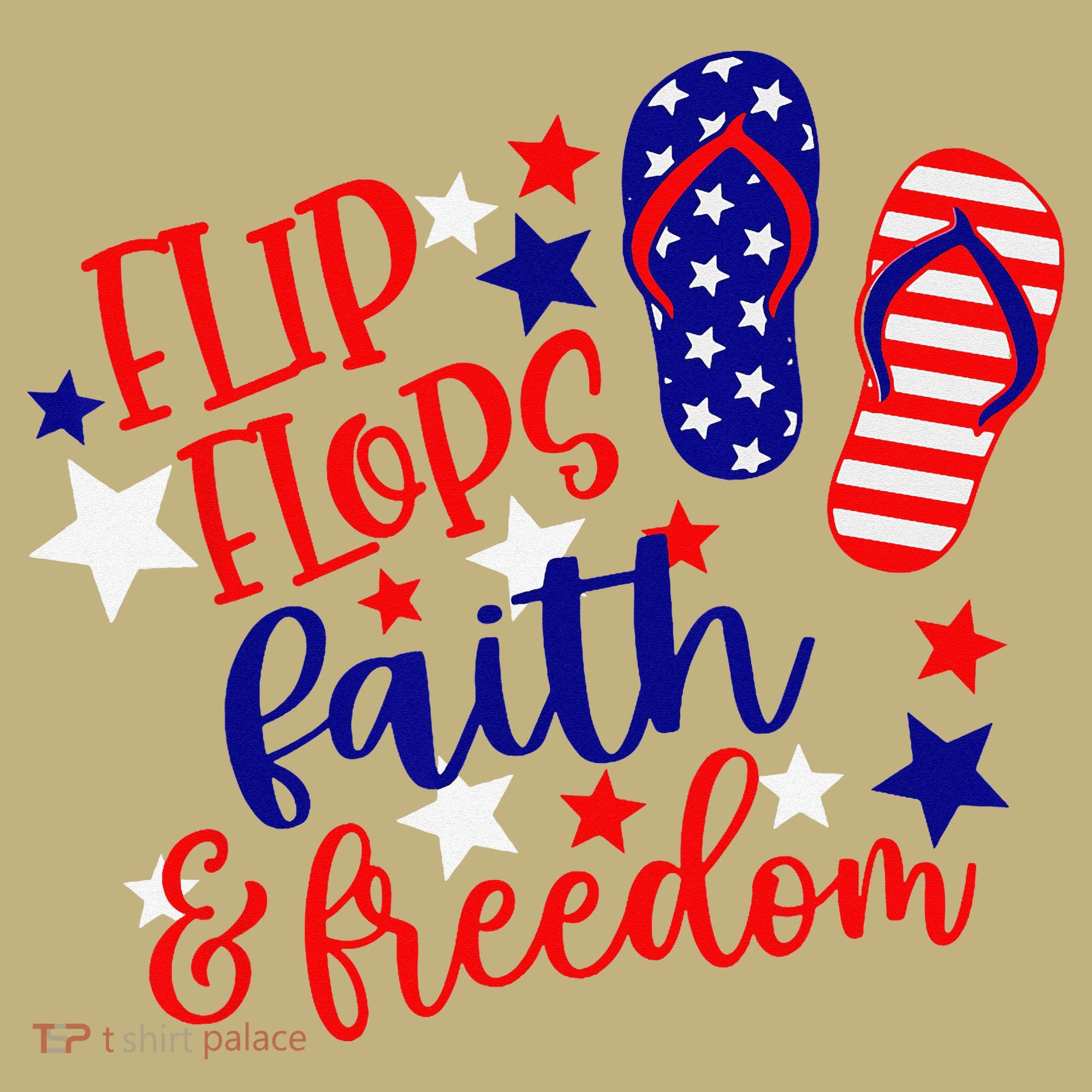 Flip Flops Faith And Freedom Mousepad
