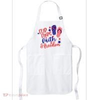 Flip Flops Faith And Freedom Apron thumb 0