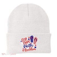 Flip Flops Faith And Freedom Beanie thumb 0