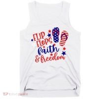 Flip Flops Faith And Freedom Tank Top thumb 0