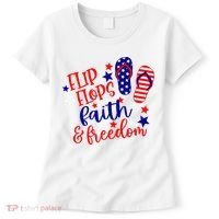 Flip Flops Faith And Freedom Women's T-Shirt thumb 0
