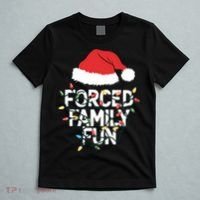 Forced Family Fun Sarcastic Christmas Funny T-Shirt thumb 5