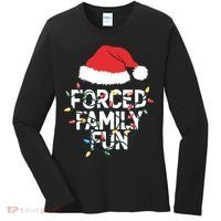 Forced Family Fun Sarcastic Christmas Funny Women's Long Sleeve Shirt thumb 0