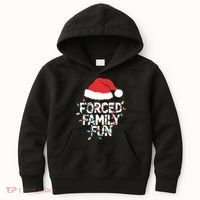 Forced Family Fun Sarcastic Christmas Funny Kids Hoodie thumb 0