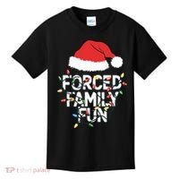 Forced Family Fun Sarcastic Christmas Funny Kids T-Shirt thumb 0