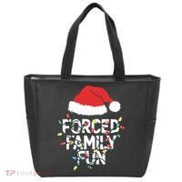 Forced Family Fun Sarcastic Christmas Funny Tote Bag thumb 0