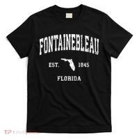 Fontainebleau Florida Fl Vintage Athletic T-Shirt thumb 0