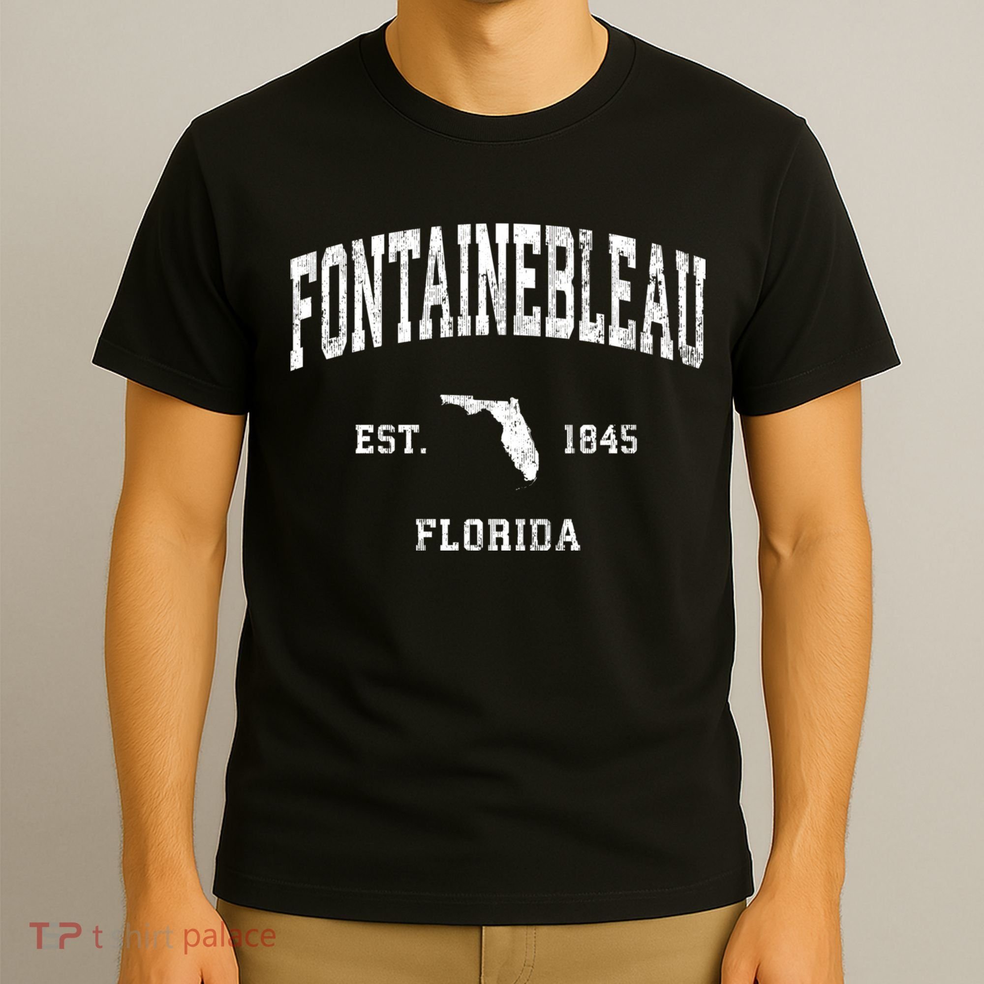 Fontainebleau Florida Fl Vintage Athletic T-Shirt