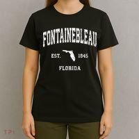 Fontainebleau Florida Fl Vintage Athletic T-Shirt thumb 4