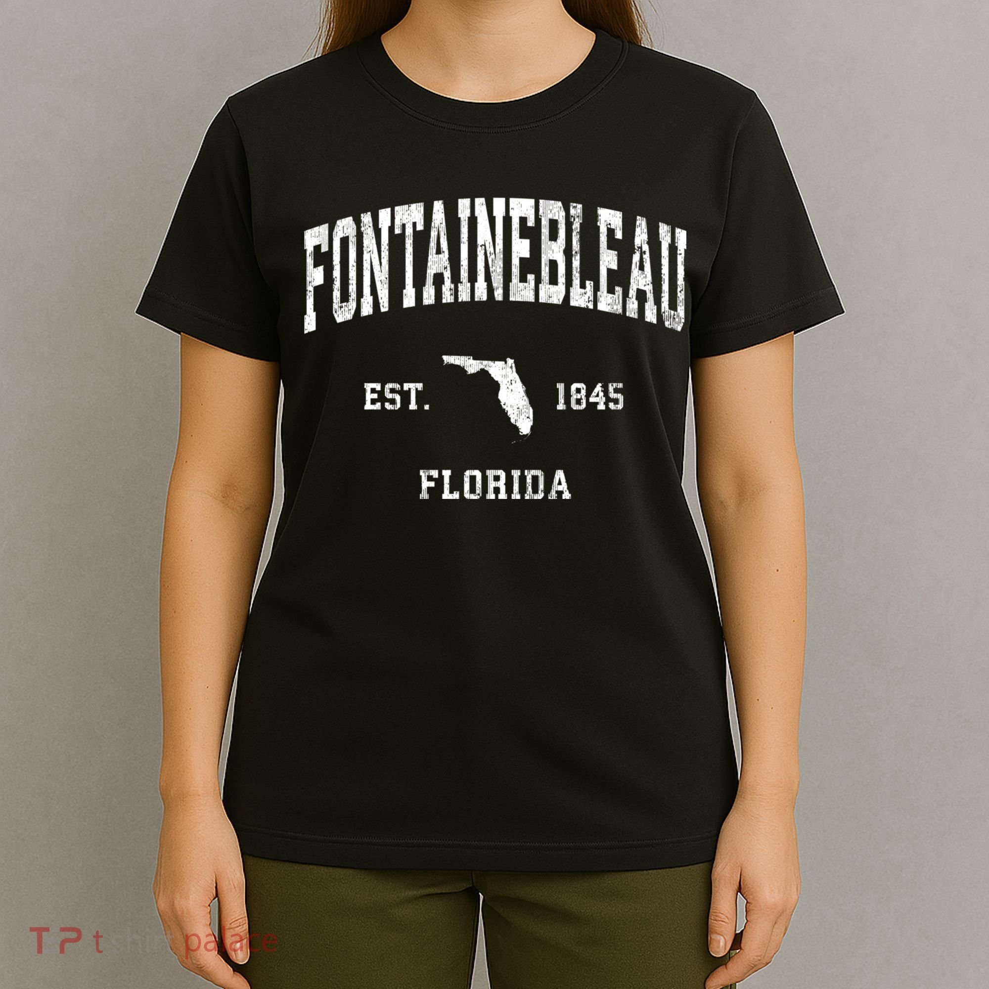 Fontainebleau Florida Fl Vintage Athletic T-Shirt