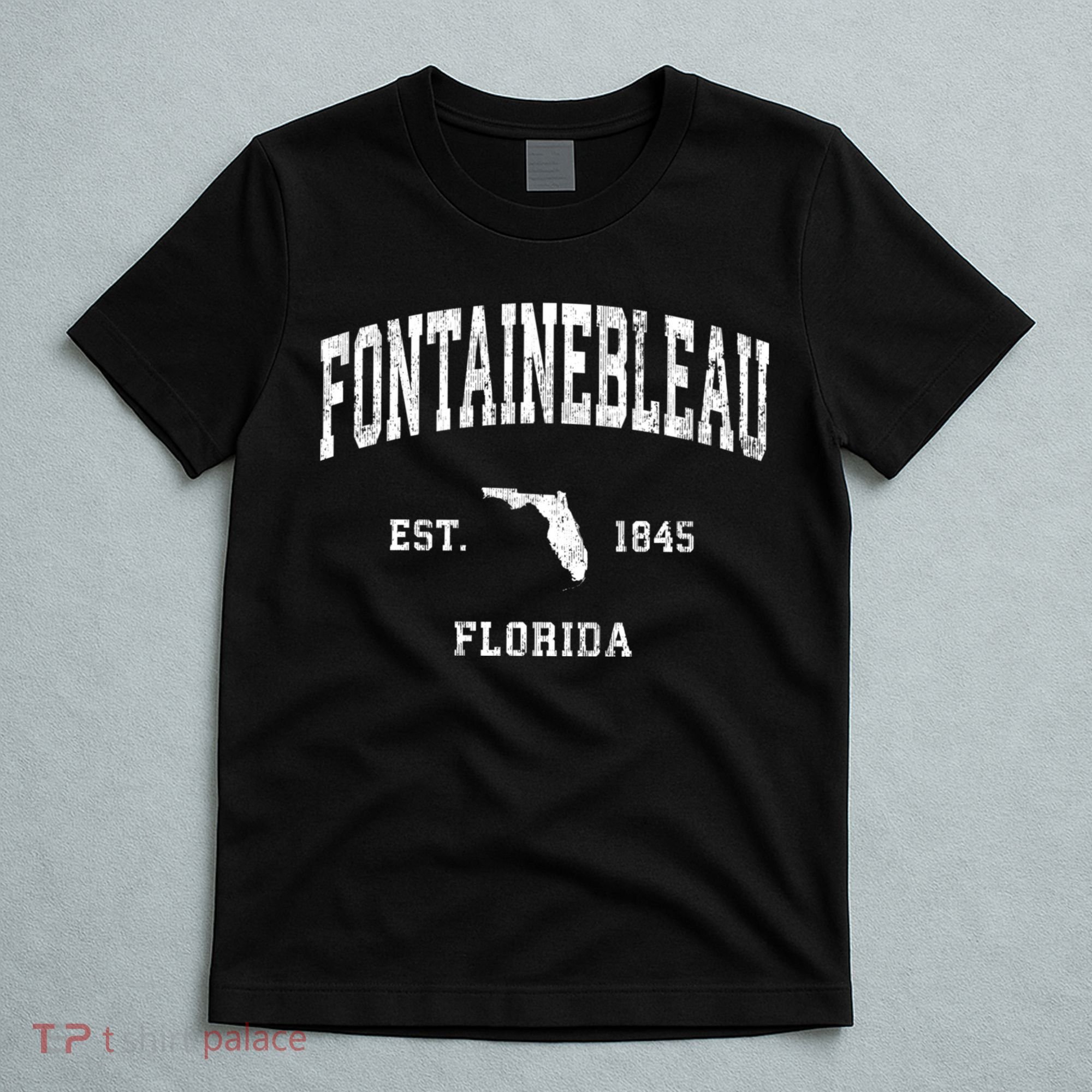 Fontainebleau Florida Fl Vintage Athletic T-Shirt